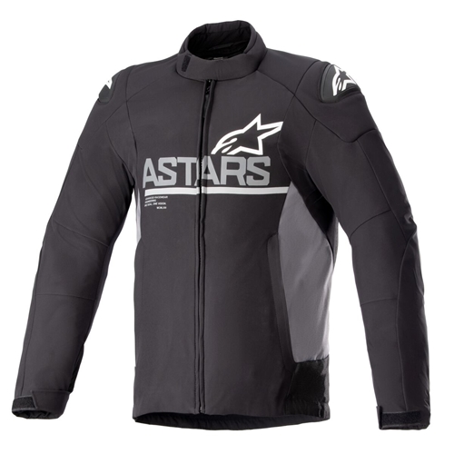 ALPINESTARS SMX Waterproof Jacket, Textiel motorjas heren, Zwart-Donker Grijs